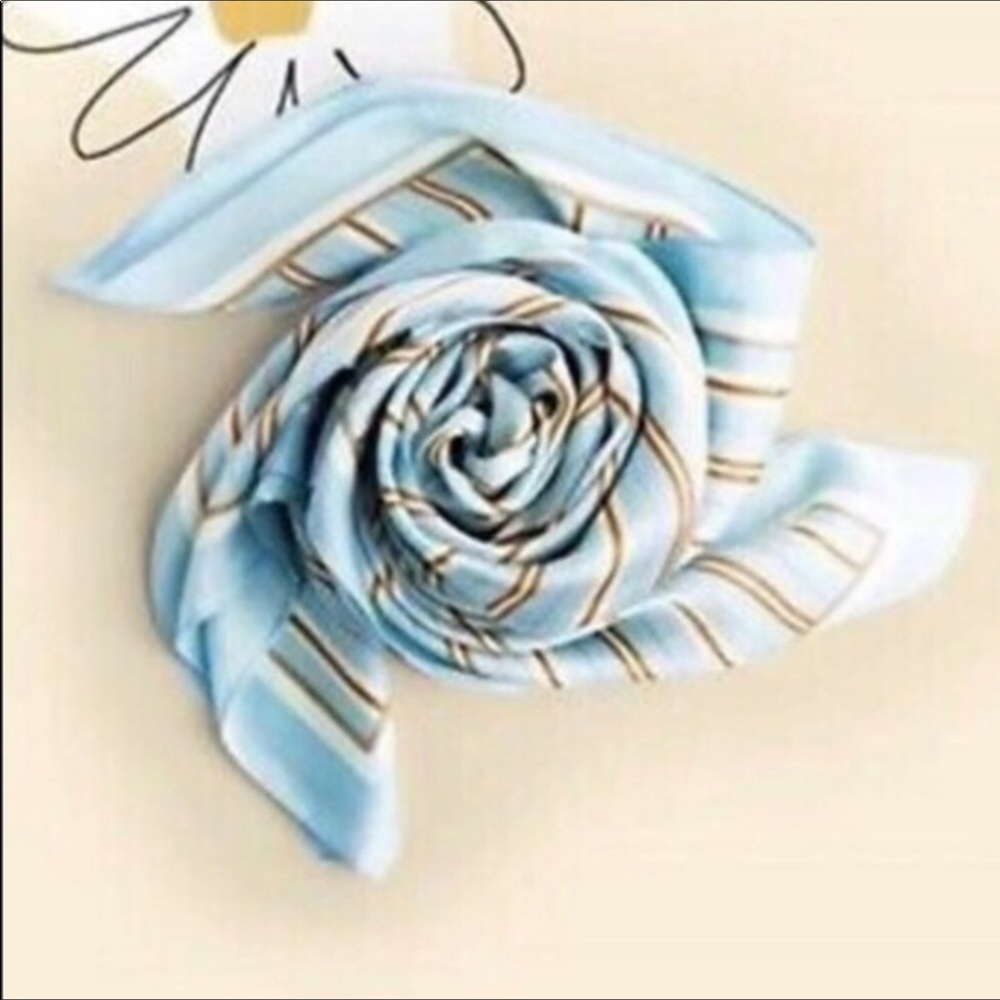 NWOT Cleobella Silky Scarf in Sky